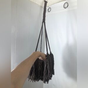 Brown Macrame Plant Hanger. NEW